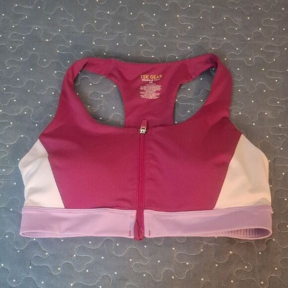 Tek Gear Zip up sports bra size medium - Picture 1 of 4